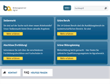 Tablet Screenshot of bildungsserveragrar.de